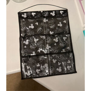 Unisex Disney Mickey Mouse Black White One Size Hanging Closet Organizer